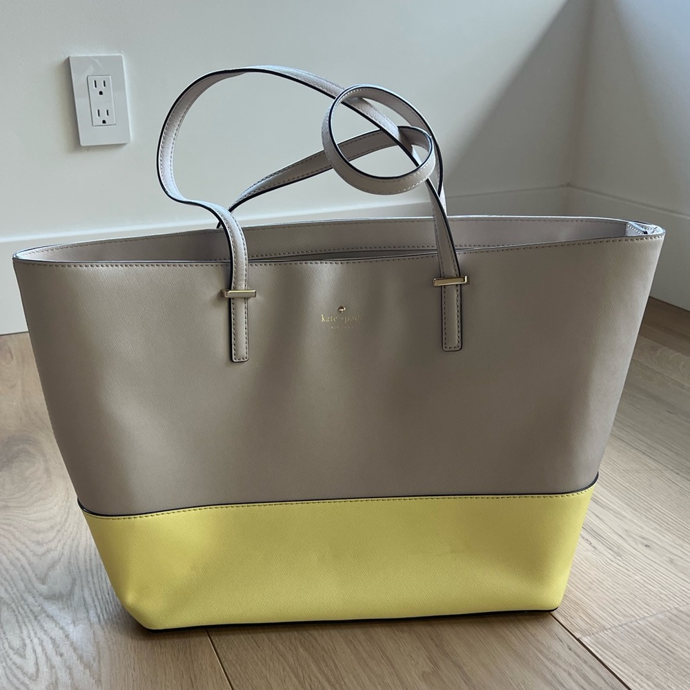Kate spade leather tote bag like new